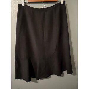 New York & Company Black Midi Skirt Size 8 Lightweight Polyester